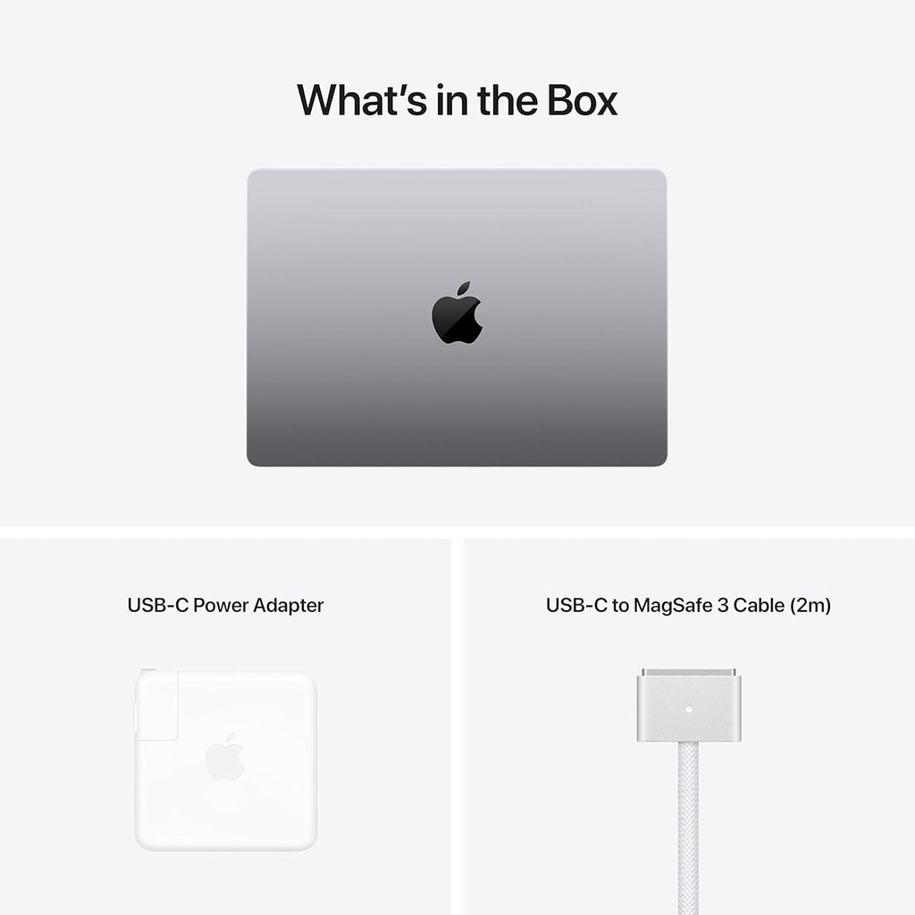 Apple 2021 MacBook Pro M1 Pro chip (14-inch, 16GB RAM, 512GB SSD) - Space Gray (Renewed Premium)