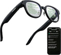 Smart Glasses with AR Display, Invisible Teleprompter Glasses for Speech, AI Real-Time Translation Glasses in 15 Languages, Bluetooth AI Smartglasses for Travel Business Meetings Men Women