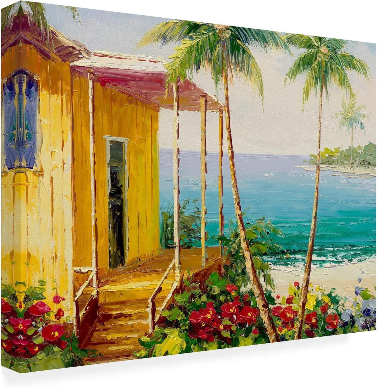 Trademark Fine Art ' Key West Villa ' Outdoor Canvas by Rio