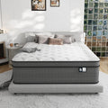 Ruoysun Queen Mattress, 14 Inch Medium Firm Hybrid Queen Size Mattress in a Box, Strong Edge Support, Motion Isolation, with 7-Zones Pocket Springs, Fiberglass-Free, Pressure Relief, CertiPUR-US