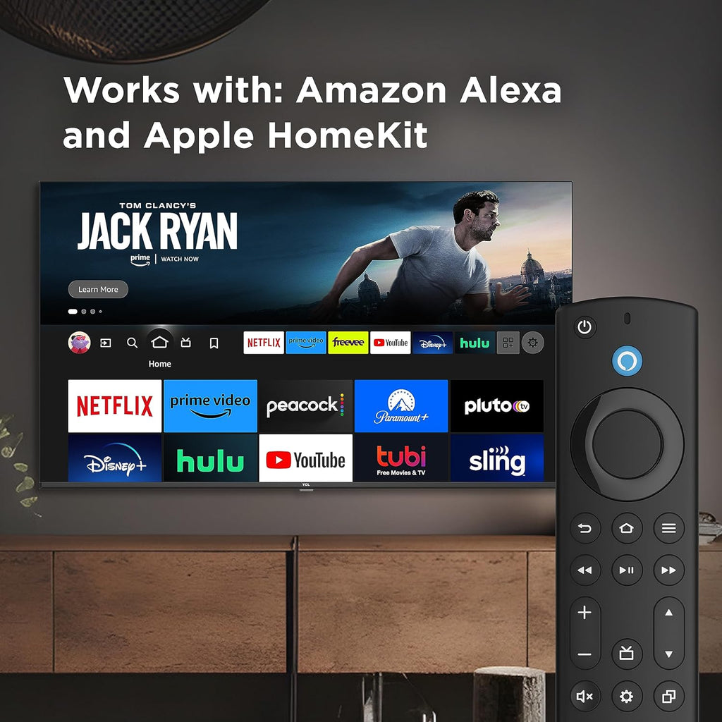 TCL 32-Inch Class S3 1080p LED Smart TV with Fire TV (32S350F, 2023 Model), Alexa Built-in, Apple AirPlay Compatibility, Streaming FHD Television,Black