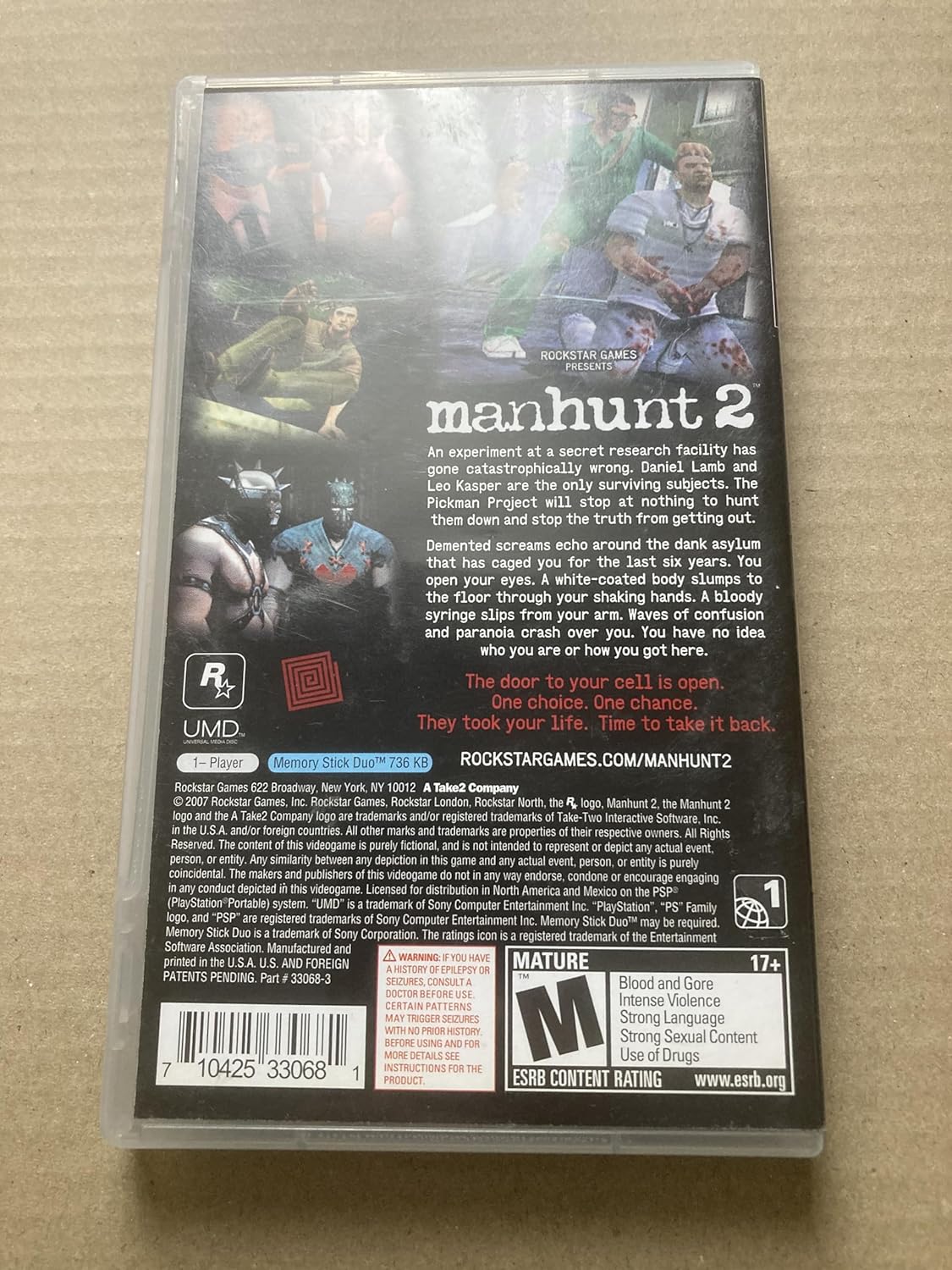Manhunt 2 - Sony PSP (Renewed)
