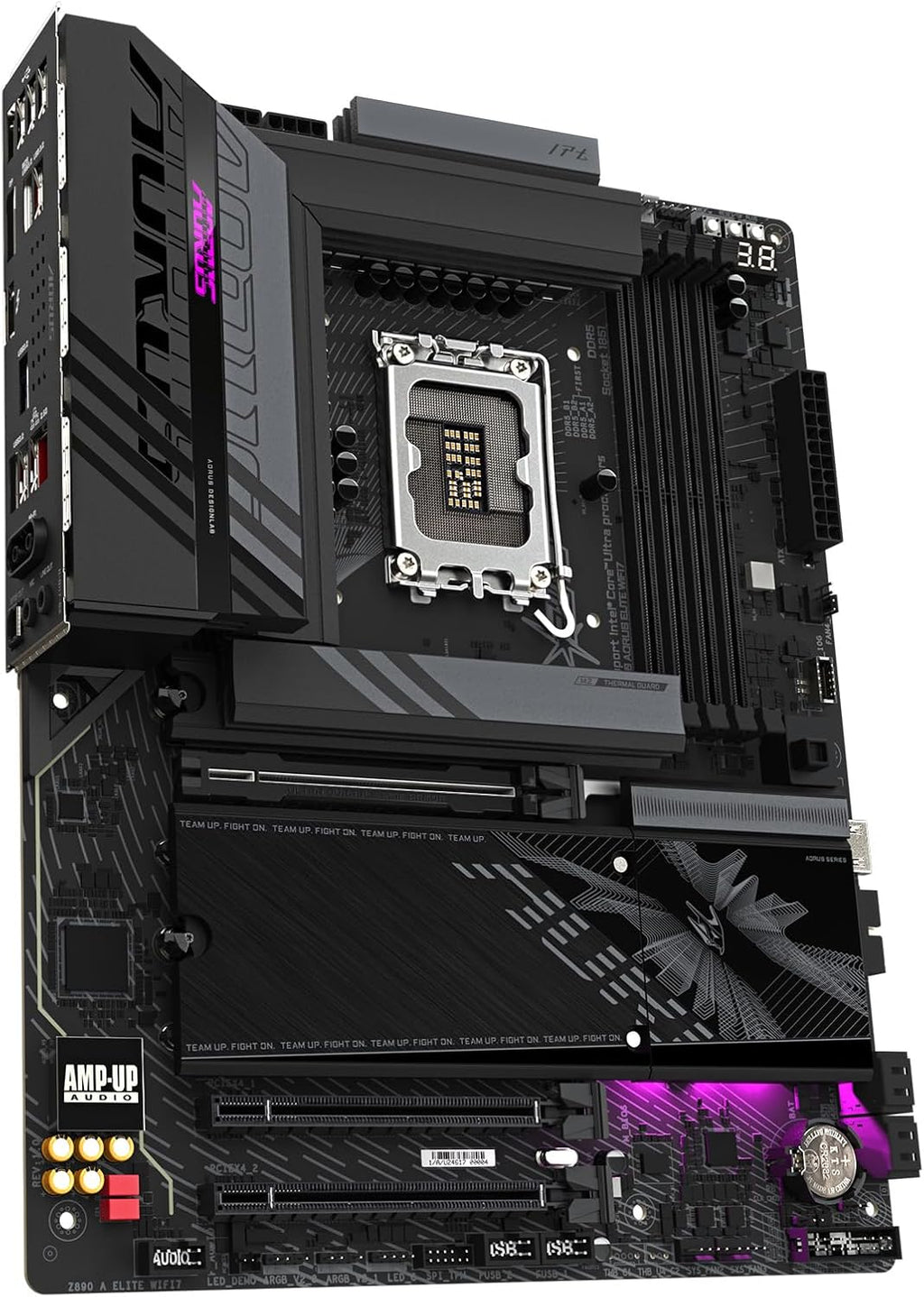 GIGABYTE Z890 AORUS Elite WIFI7 Intel Core Ultra (Series 2) LGA 1851 Motherboard, ATX, DDR5, 4X M.2, PCIe 5.0, Thunderbolt 4, 2.5GbE LAN, EZ-Latch