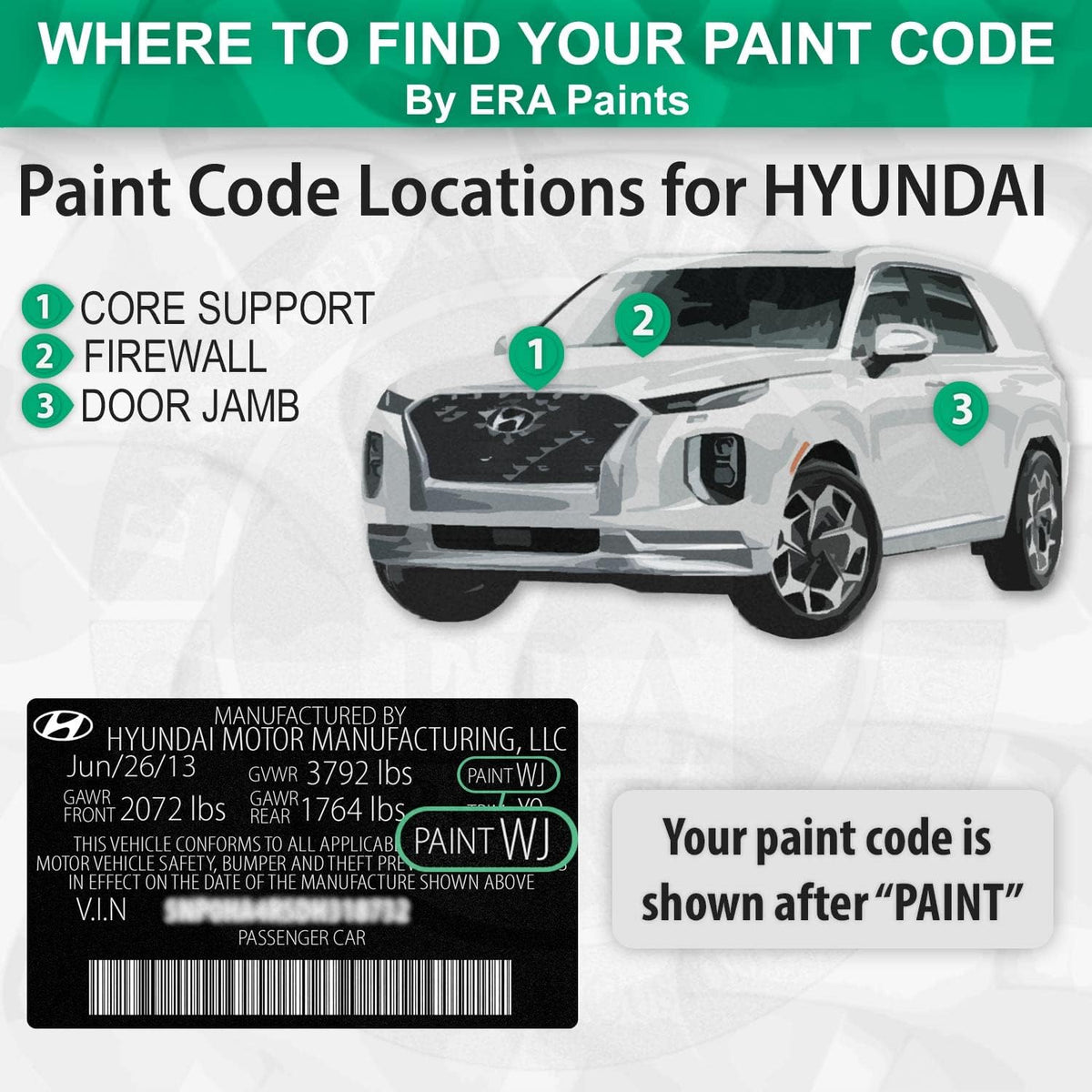 ERA Paints TMY - Cover Grey Metallic Matte for HYUNDAI Exact Match Automotive Touch Up Paint Spray - 2K Premium Kit