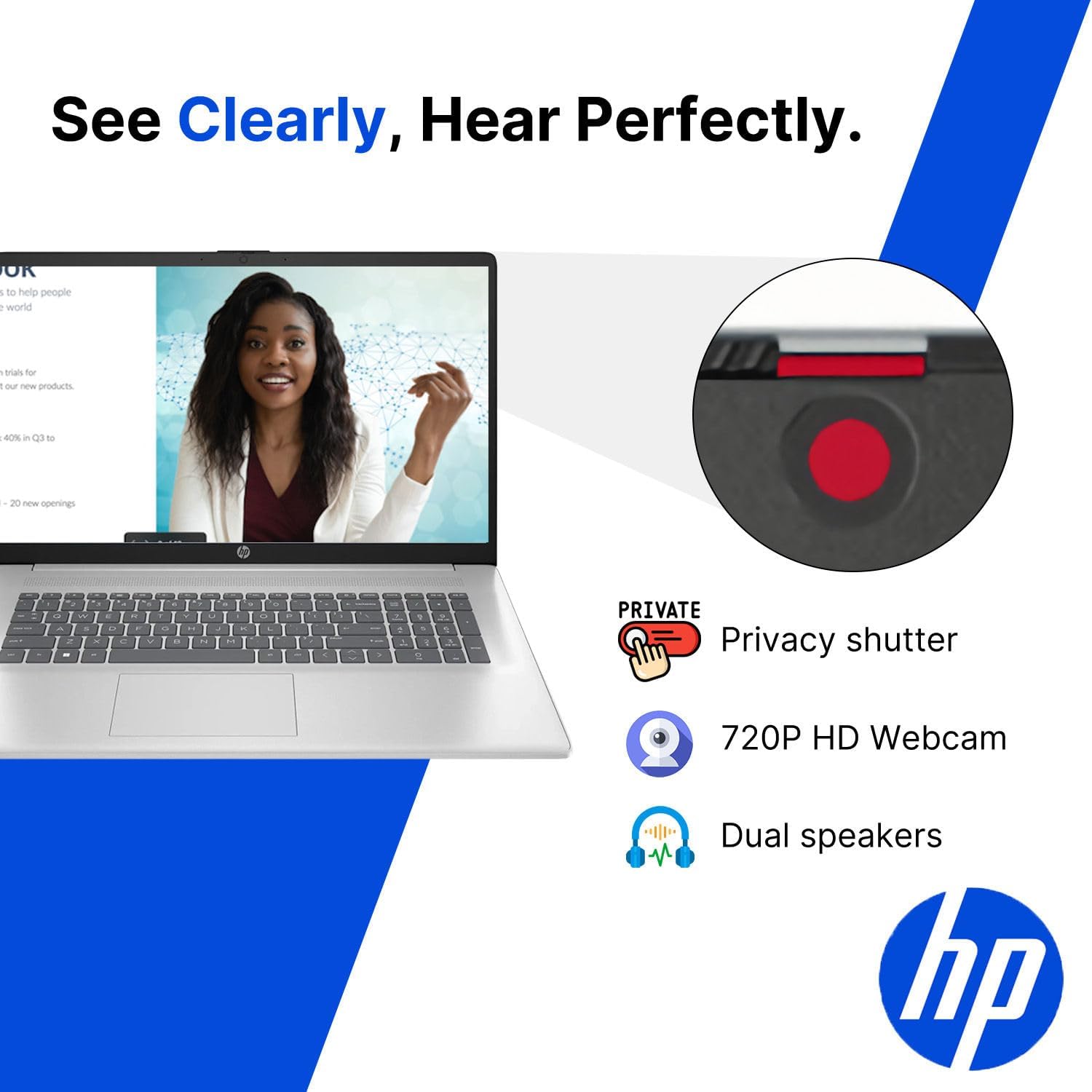 HP Pavilion 15.6" Touchscreen Laptop • AMD Ryzen 5 7520U • 8GB RAM • 256GB PCle SSD • Copilot AI • Wi-Fi 6 • Windows 11 • Ready for School & Work