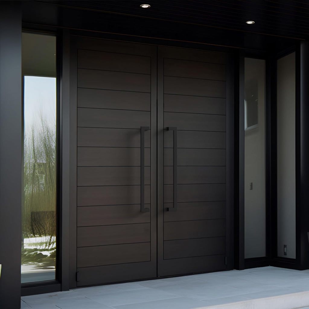 Modern Contemporary Long Stainless Steel Push Pull Door Handle for Home Entrance Glass Shower Wooden Barn & Office Store Shop Doors