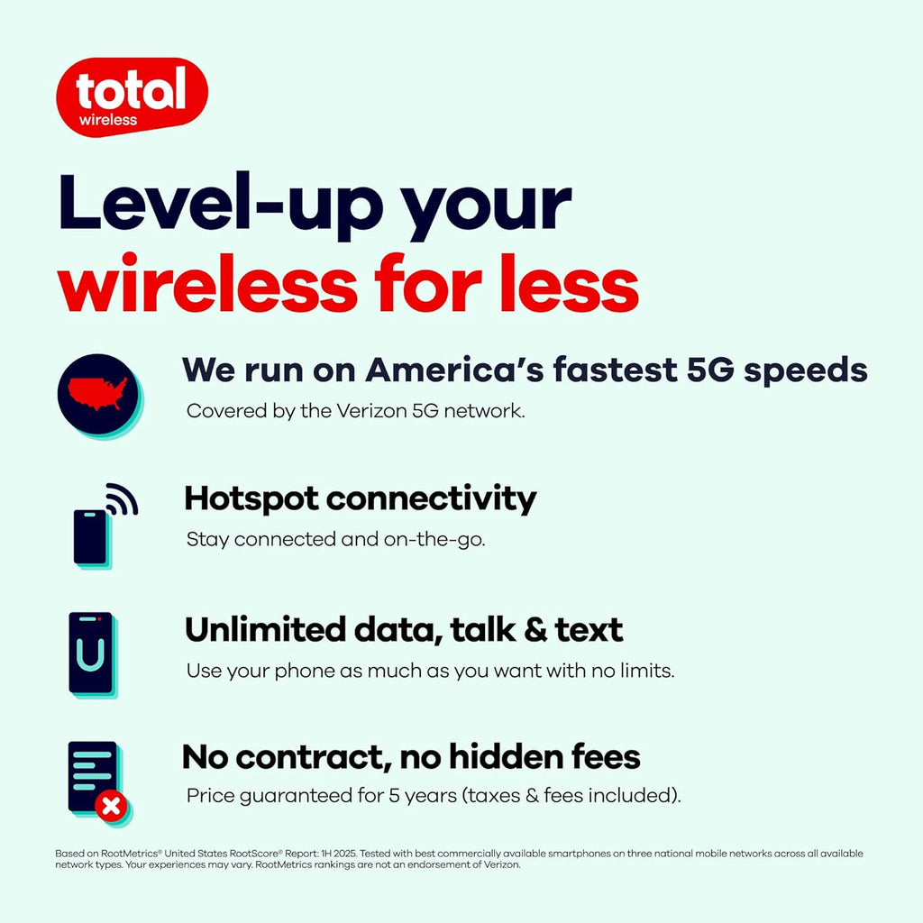 Total Wireless $100 Payment Card | Redeemable Value for Total Max 5G Plan