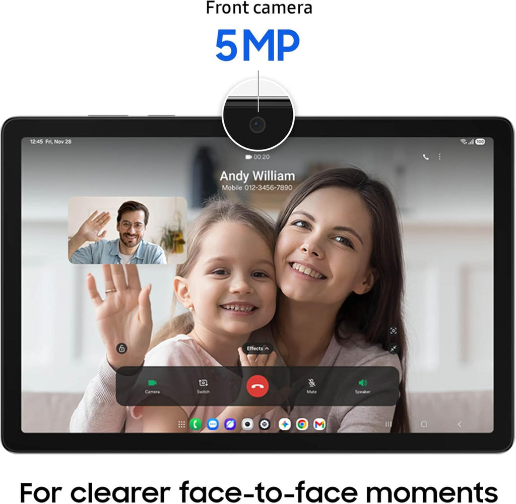 Samsung Galaxy Tab A11+ 5G 11” 128GB Android Tablet, Wi-Fi(US Cellular Network), Big Screen, Upgraded Chipset, Long Battery Life,Quad Speakers,Multi Window Display,US Version,2026,Gray, SM-X238UZAAUSC