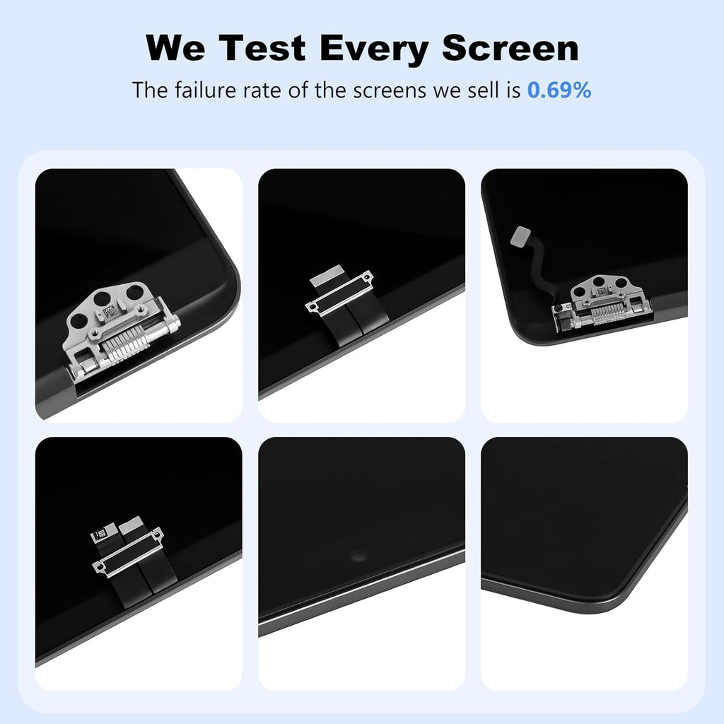 A2337 Screen Replacement A2337 LCD for 13 inches MacBook M1 air 2020 Year 2560x1600 Replacement LCD Full Assembly for EMC 3598 MGN63 Space Gray
