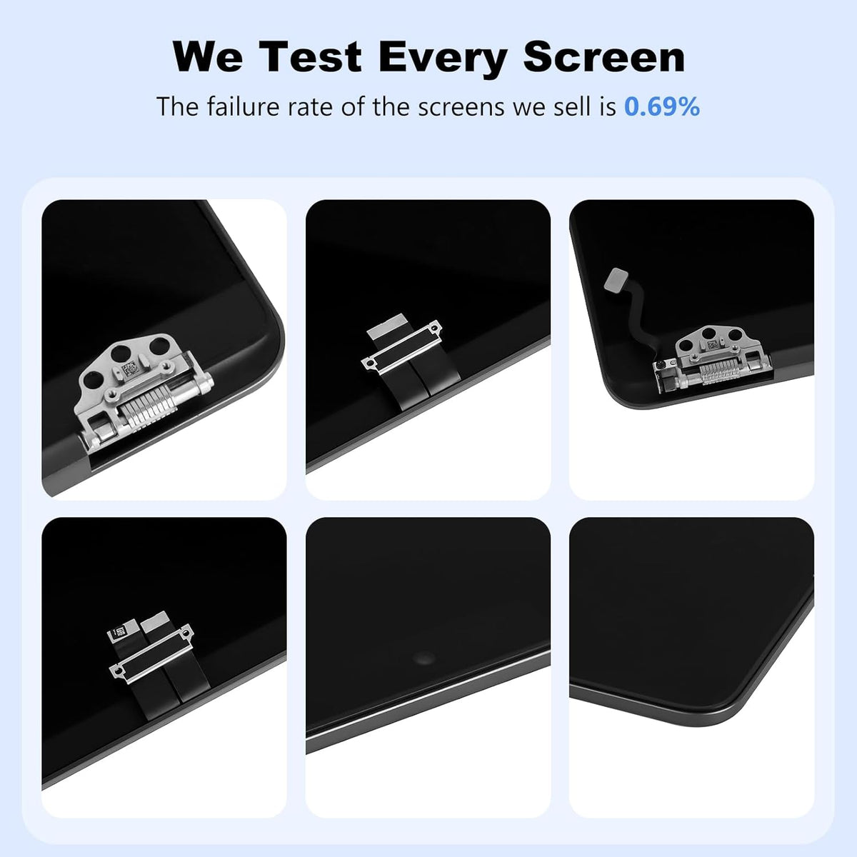 A2337 Screen Replacement A2337 LCD for 13 inches MacBook M1 air 2020 Year 2560x1600 Replacement LCD Full Assembly for EMC 3598 MGN63 Space Gray