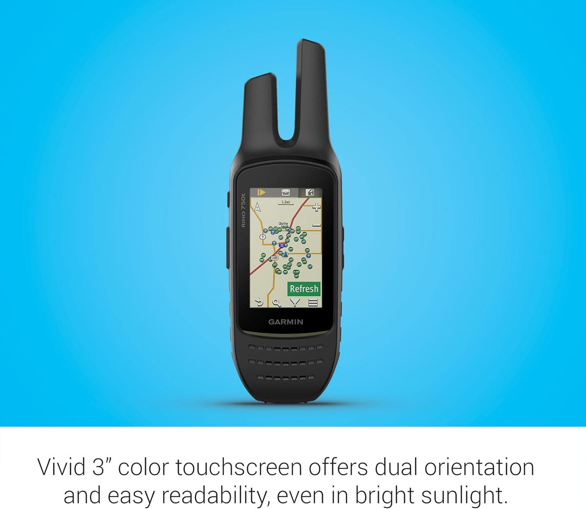 Garmin Rino 750t Two-Way Radio with Topo Mapping