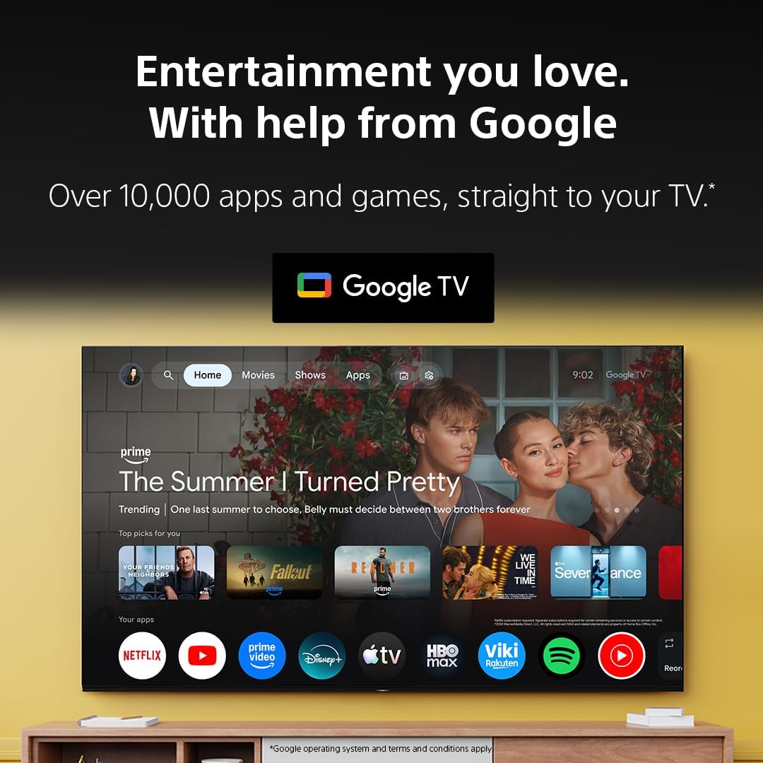 Sony BRAVIA 3 II 50 Inch 4K HDR LED Smart Google TV with Gemini, XR Processor with AI Technology, Dolby Vision/Atmos, 120Hz Television, Exclusive Features for PS5, K-50XR30M2, 2026 Model