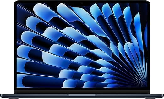 2024 Apple MacBook Air with Apple M3 Chip (13-inch, 16GB RAM, 256GB SSD Storage) (QWERTY English) Midnight (Renewed Premium)