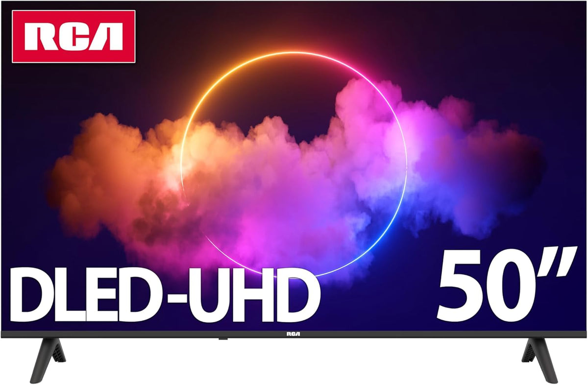 RCA 50-Inch UHD Smart Google TV, Frameless LED Display with HDR10, Wi-Fi and Bluetooth, Google Assistant Built-in, Compatible with Alexa