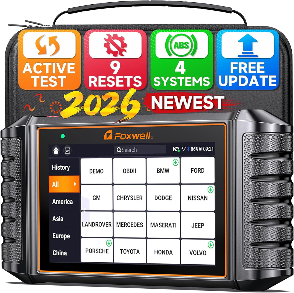 2026 FOXWELL NT716 Bidirectional OBD2 Scanner, 4-System Diagnostic Tool for ABS, SRS, Transmission & Engine, 9 Reset, ABS Bleeding, AutoVIN, Live Data, Upgraded from NT6X4, Lifetime Free Updates,Black