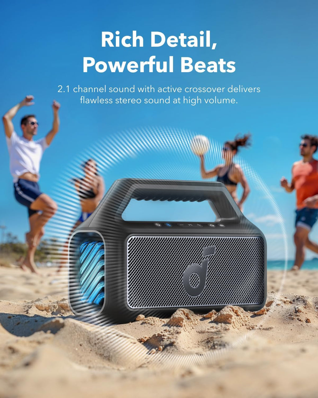 Soundcore Boom 2 Outdoor Speaker Boom Go 3i Portable Bluetooth Speaker by Anker (Bundle)