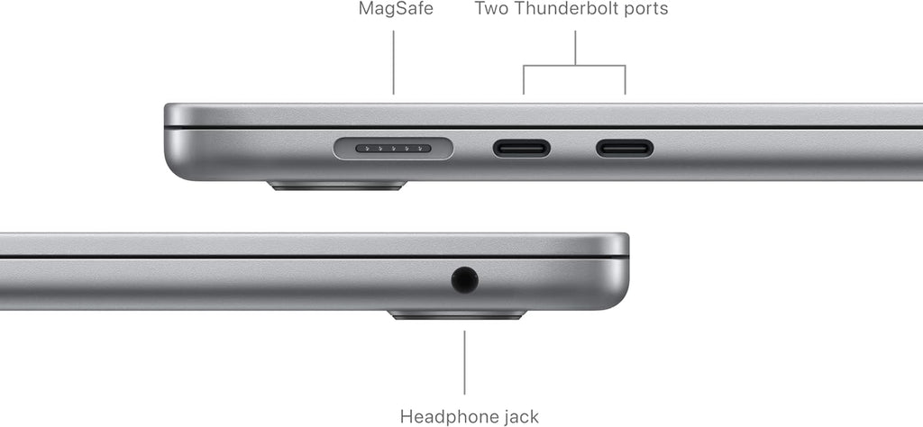 Apple 2024 MacBook Air with M3 chip, 15-inch, 16GB RAM, 256GB SSD, Space Gray (Renewed)