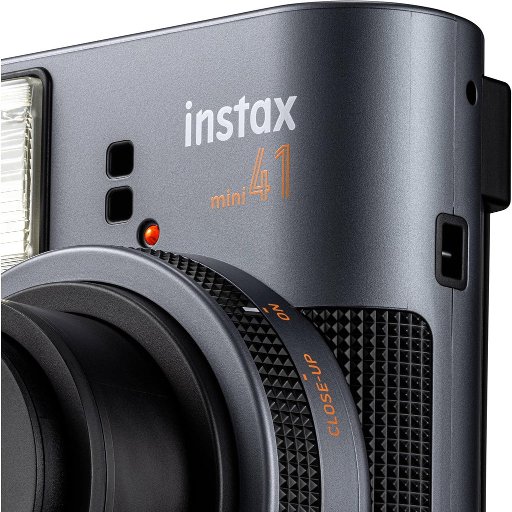 Fujifilm Instax Mini 41 Instant Film Camera Black + 20 Instax Instant Film Prints Bundle