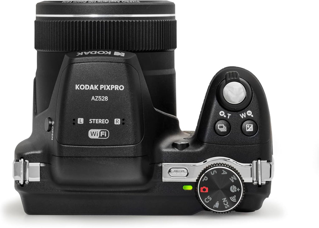 Kodak PIXPRO Astro Zoom AZ528-BK 16 MP Digital Camera with 52x Optical Zoom 24mm Wide Angle Lens 6 fps Burst Shooting 1080P Full HD Video Wi-Fi Connectivity and a 3" LCD Screen (Black)