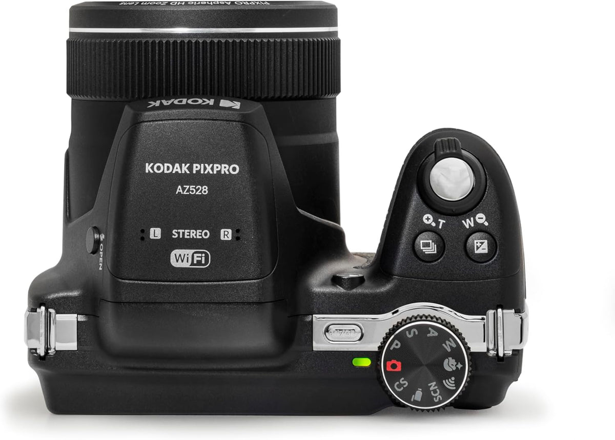 Kodak PIXPRO Astro Zoom AZ528-BK 16 MP Digital Camera with 52x Optical Zoom 24mm Wide Angle Lens 6 fps Burst Shooting 1080P Full HD Video Wi-Fi Connectivity and a 3" LCD Screen (Black)