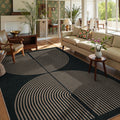Lahome Enfys Modern Rainbow Easy Jute Rug, 6x9 Area Rugs for Living Room Outdoor Patio Washable Indoor Outdoor Dining Room Carpet, Farmhouse Large Non Slip Carpet for Bedromm Backyard Office