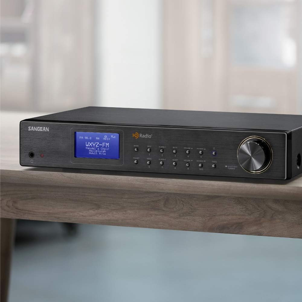 Sangean HDT-20 HD Radio/FM Stereo/AM Component Tuner, Black