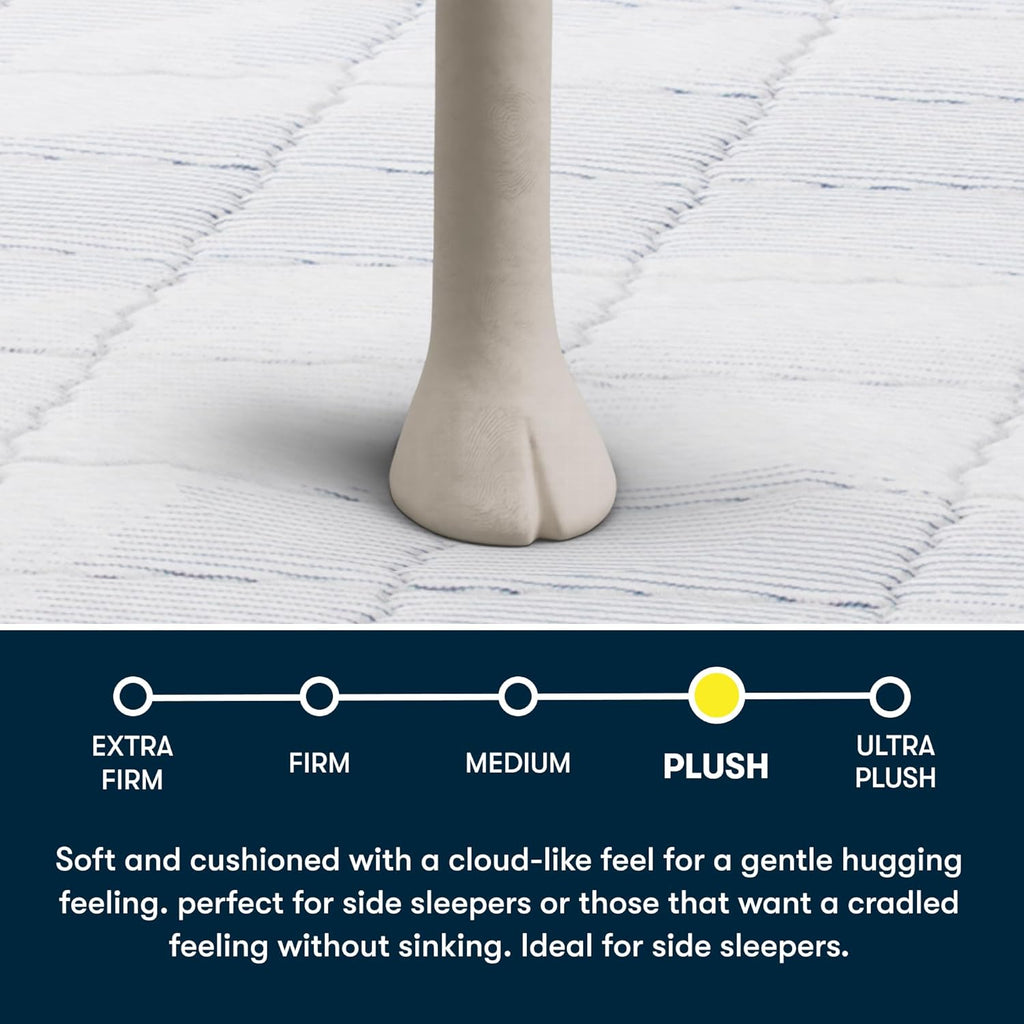 Serta Five Star Mattress Tranquility 12-Inch Plush Pillow Top – King Size – Zoned Support, Pressure Relief, Cooling Comfort – Made in USA – Bed-in-a-Box – 100 Night Trial, 10-Year Limited Warranty