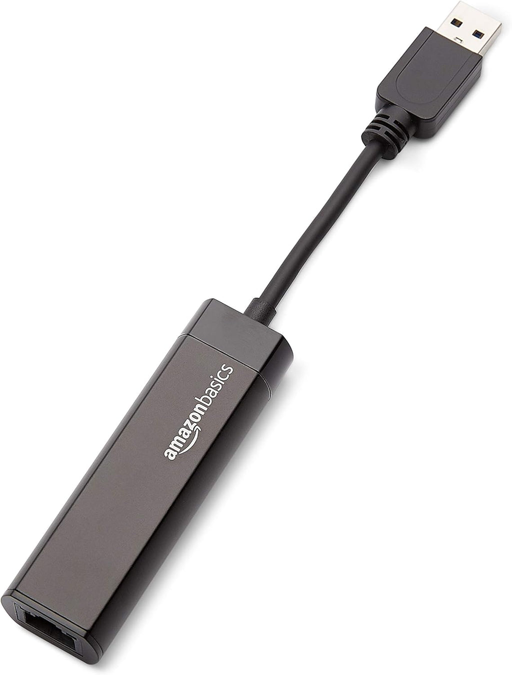 Amazon Basics USB 3.0 to 10/100/1000 Gigabit Ethernet Internet Adapter, Compatible with Windows and macOS, 10-Pack, Black