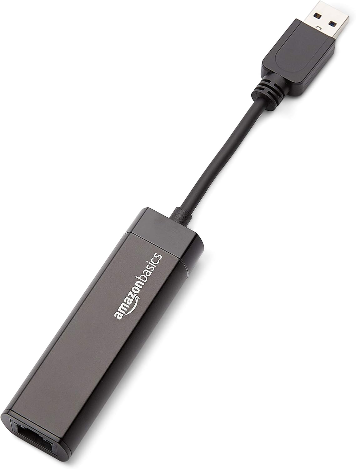 Amazon Basics USB 3.0 to 10/100/1000 Gigabit Ethernet Internet Adapter, Compatible with Windows and macOS, 10-Pack, Black