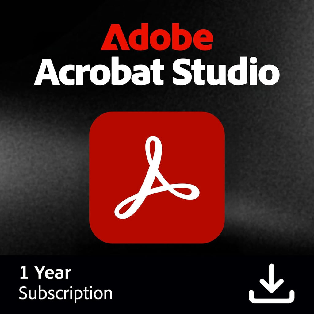 Adobe Acrobat Studio | PDF Software | Create and edit PDF's with AI Insights | 12-Month License | PC/MAC Online Code | Activation Required