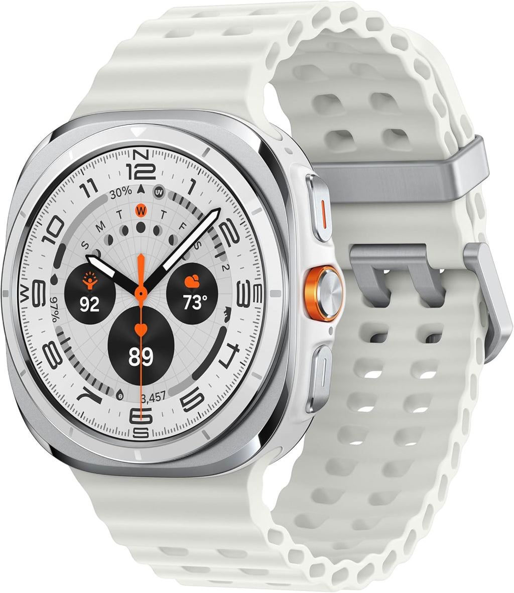Samsung Galaxy Watch Ultra (2025) 47mm LTE Smartwatch, Titanium Casing, Advanced Sleep Coaching, Running Coach, Energy Score, Heart Rate Tracking, GPS, Titanium White (Renewed)