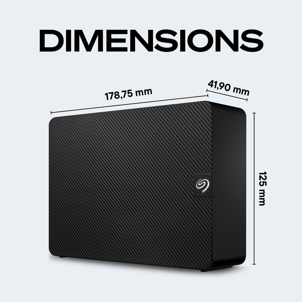 Seagate Expansion 8TB External Hard Drive HDD - USB 3.0, with Rescue Data Recovery Services (STKP8000400)