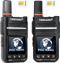 TIDRADIO Rapid Global Walkie Talkies Unlimited Range, TD-G18 PoC Radios Long Range, 4G LTE Nationwide PTT Two Way Radios Long Distance 6000+Miles for Family Logistics Company-2pcs with SIM Card