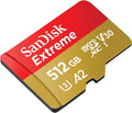 SanDisk 512GB 512G microSDXC Extreme 160MB / s microSD Micro SD SDXC UHS 4K U3 V30 A2 C10 Class 10 SDSQXA1-512G Mobile Phone Memory Card