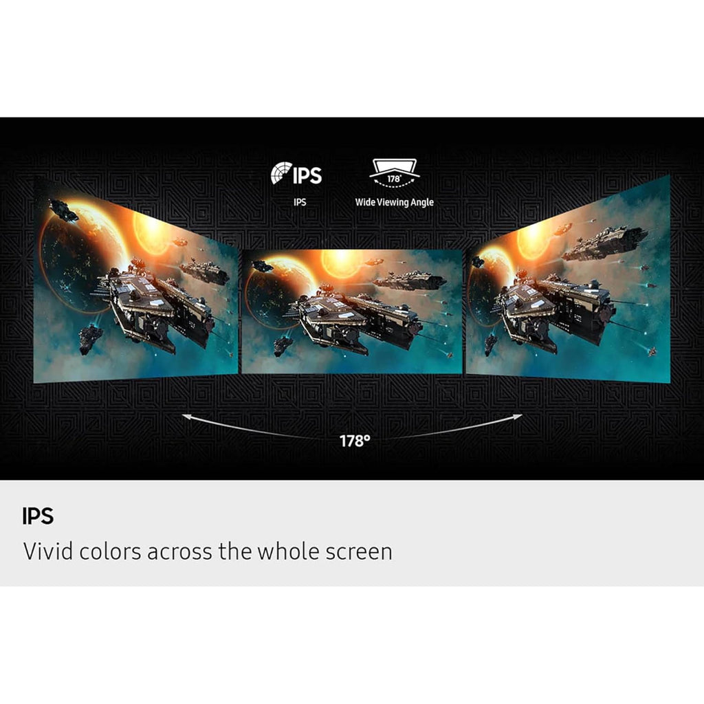 SAMSUNG 27” Odyssey G5 G53F QHD Resolution Gaming Monitor, HDR10, 200Hz Refresh Rate, IPS Panel, AMD FreeSync™ Premium, Black Equalizer, Auto Source Switch, LS27FG53DENXZA
