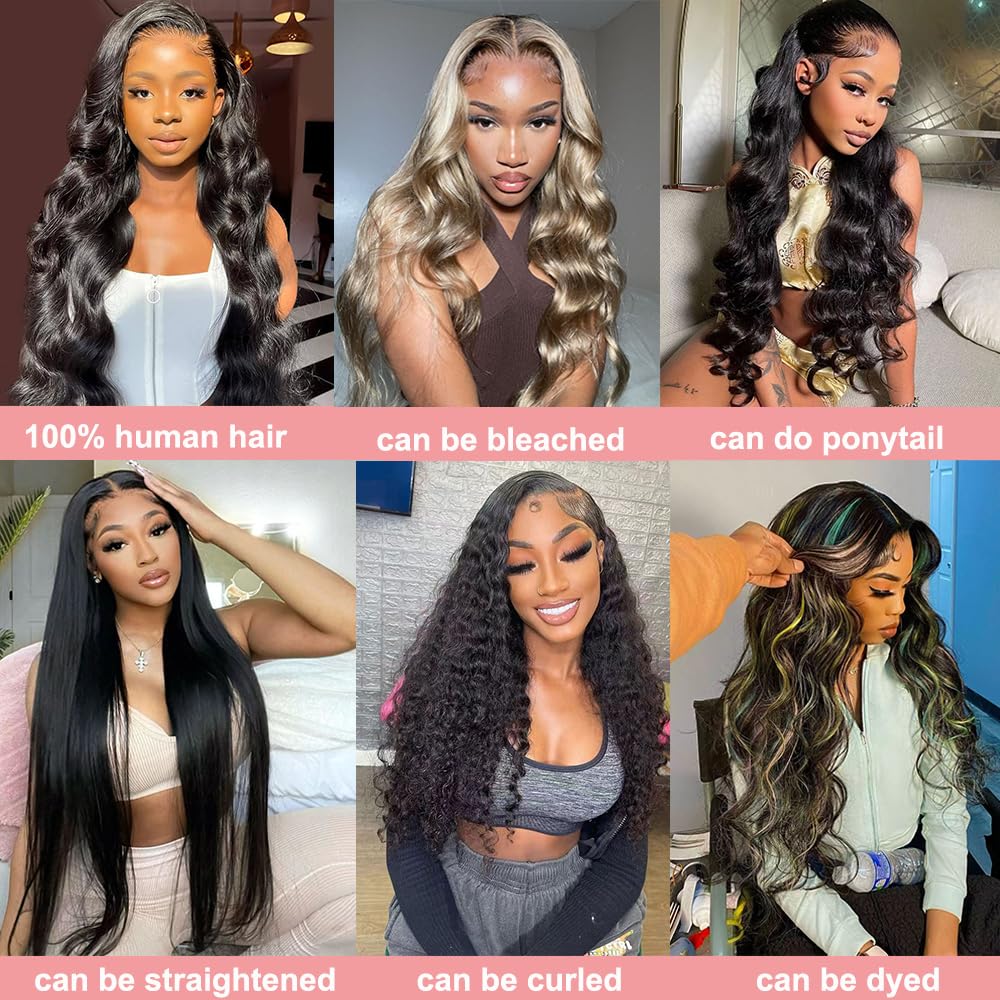 16A Human Hair Bundles 18 20 22 Inch Body Wave Bundles Human Hair 100% Unprocessed Brazilian Virgin Hair 3 Bundles Weave Natural Black for Women
