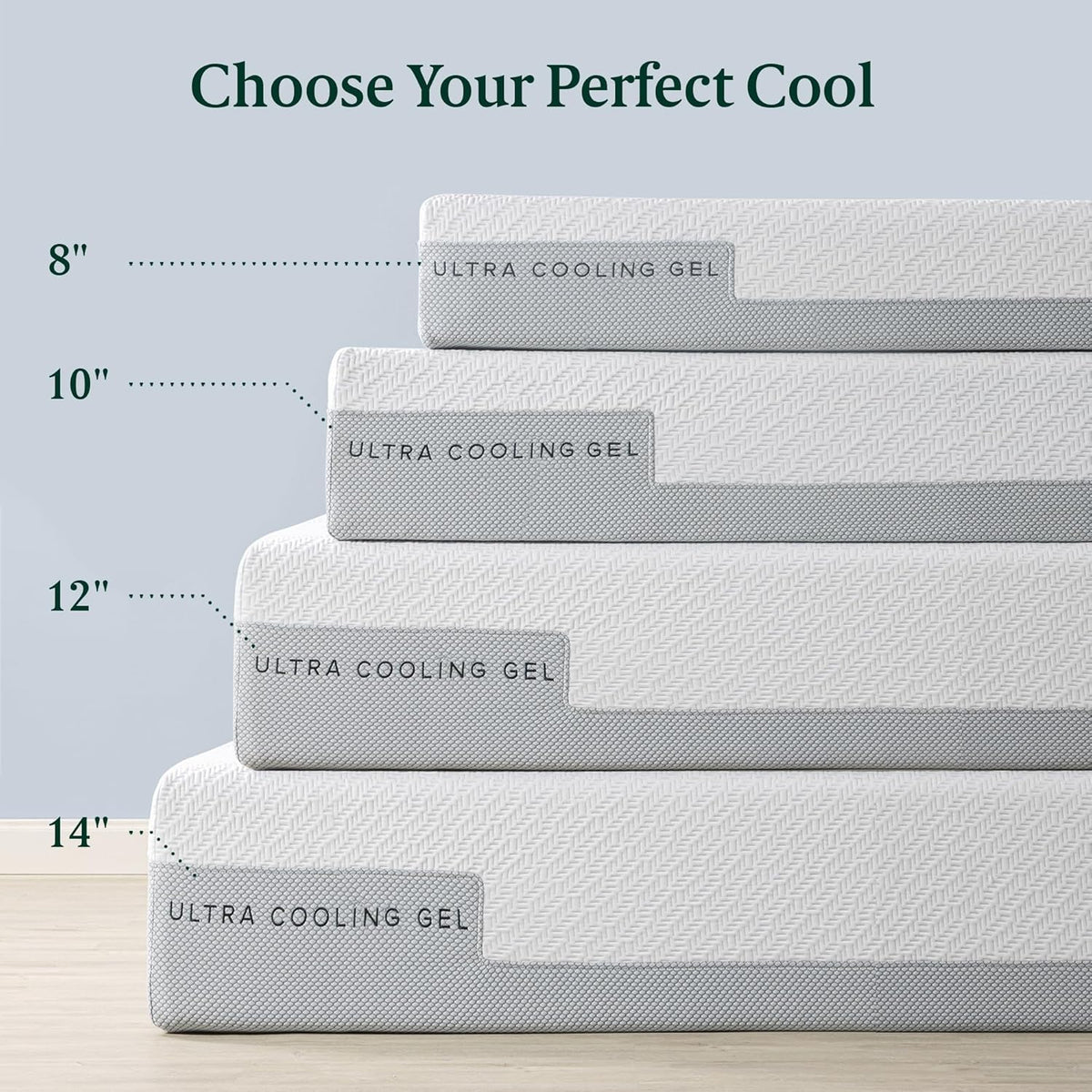 Zinus 14 Inch Ultra Cooling Gel Memory Foam Mattress, King, Cool-to-Touch Soft Knit Cover, Pressure Relieving, CertiPUR-US Certified, Mattress in A Box, All-New, Made in USA