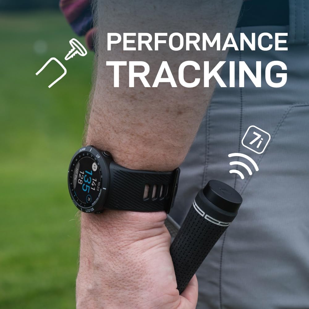 Shot Scope V5 GPS Watch, Shot Tracking, 36k+ Preloaded Courses, Full Course Maps, No Subscription (Black)