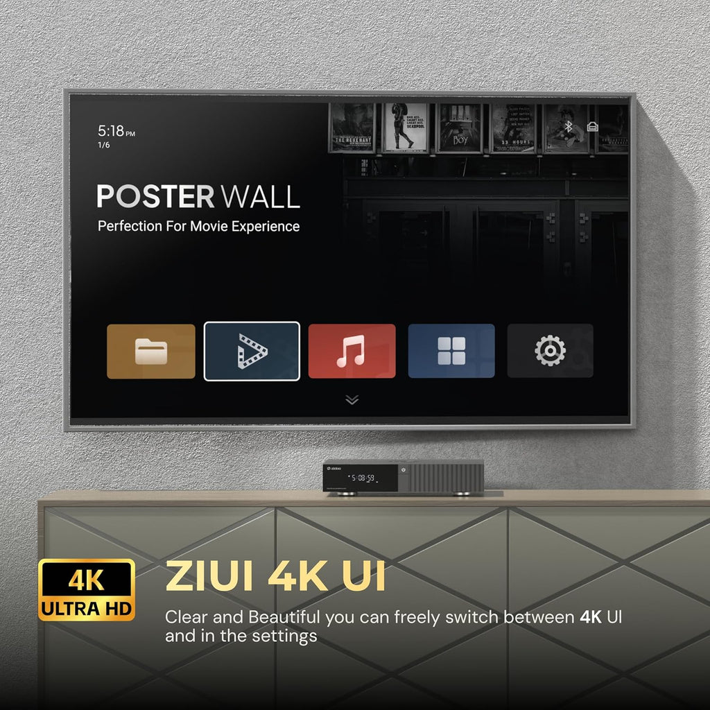 zidoo Z3000 PRO-8K HDR Media Player, Amlogic S928X-K Processor 8G+64G, Base on Android 11os, Support DV,HDR10+ and All HDR Technoly,BDMV/BDISO