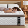 BedStory Queen Size Mattress - 14 Inch Hybrid Mattresses with Orthopedic Spinal Support & Motion Isolation - Individually Pocketed Springs, CertiPUR-US Certified Memory Foam