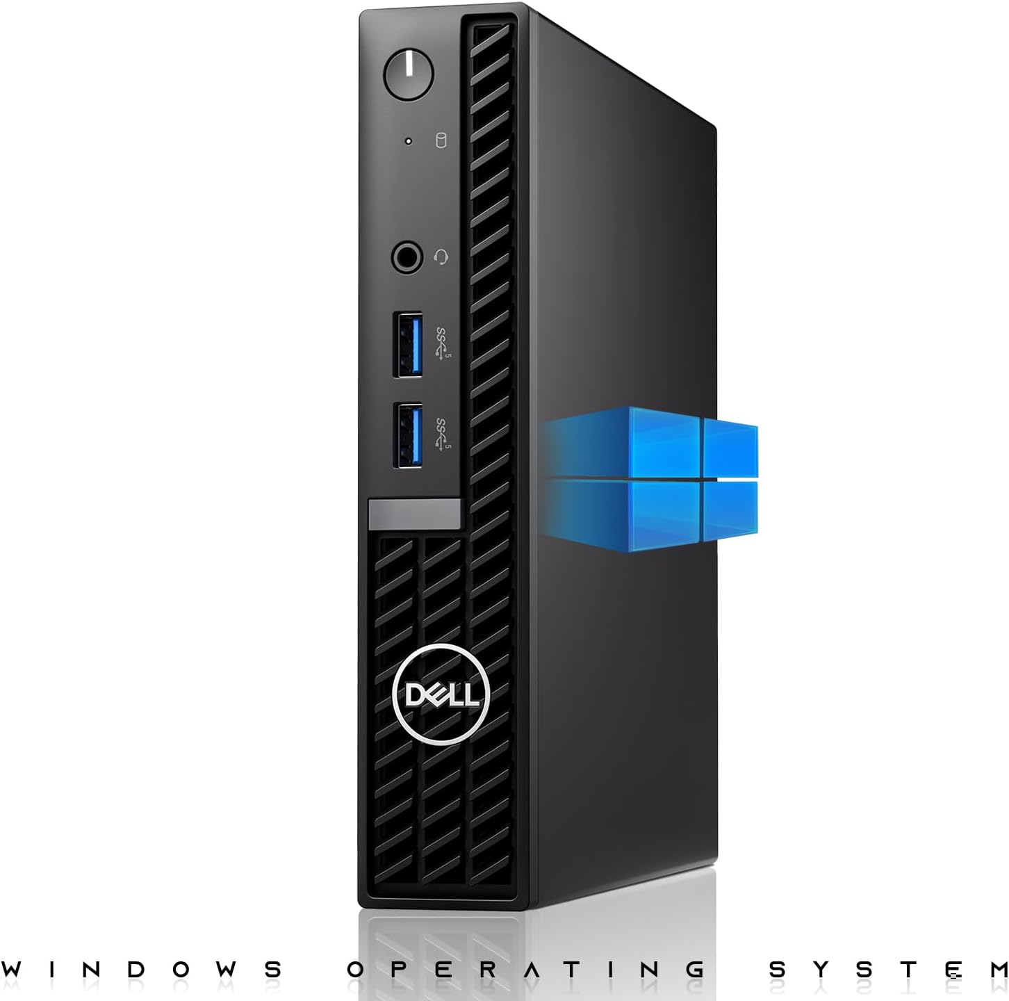 Dell Optiplex Tiny Mini Desktop PC, Intel Core i5, 16GB RAM, 512GB SSD with Dual 27 inch Curved Monitor, AI Enabled RGB Keyboard Mouse, RGB Soundbar and Webcam Windows 11 Pro (Renewed)