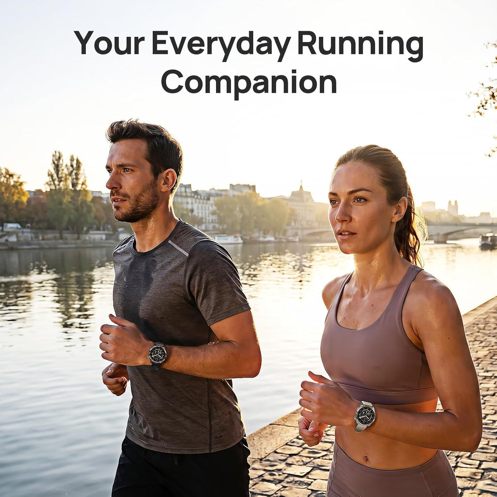 mibro GS Pro2 GPS Running Watch with Dual Band GPS, Built-in Training Plans, 1.43” AMOLED, 20-Day Battery and 150+ Workout Modes, Heart Rate and 5ATM Waterproof Smartwatch for Runner(Dark Gray)