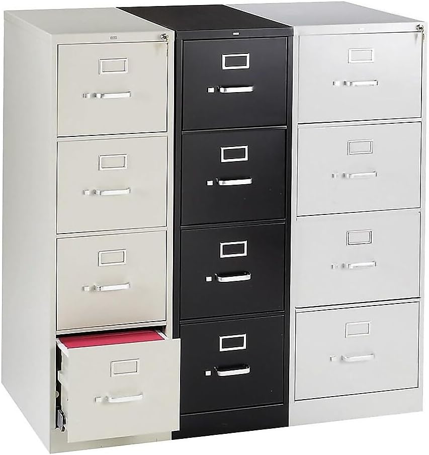 HON 314PL 310 Series Four-Drawer, Full-Suspension File, Letter, 26-1/2d, Putty