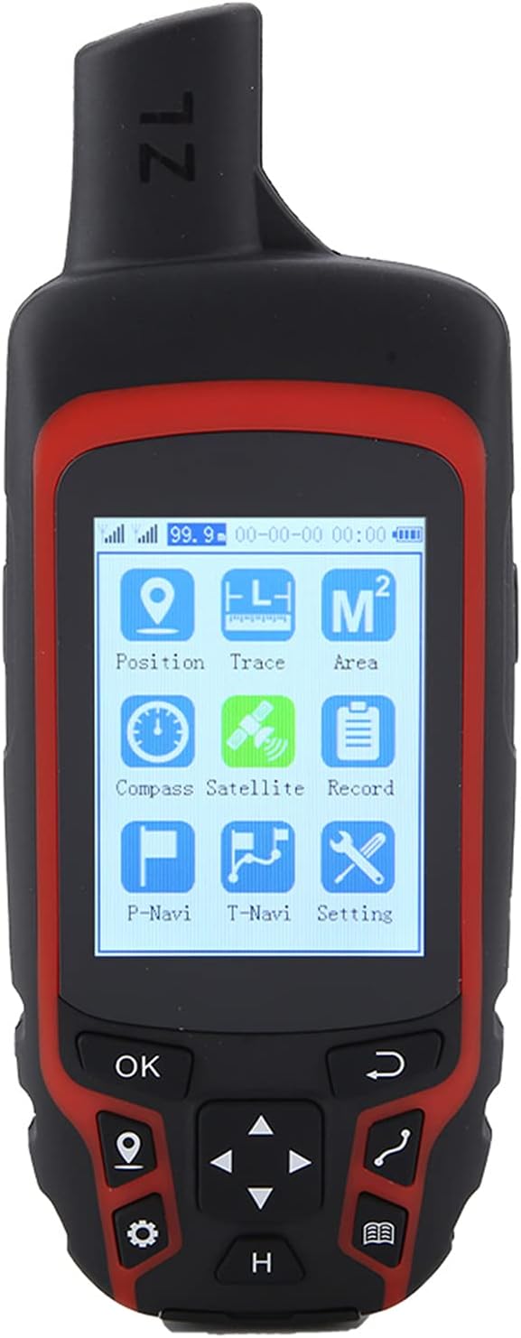 Oumefar A6 Handheld Navigation Compass Outdoor Location Tracker USB Rechargeable IP65 3500mAh Battery for Hiking Fishing Forestry Geology