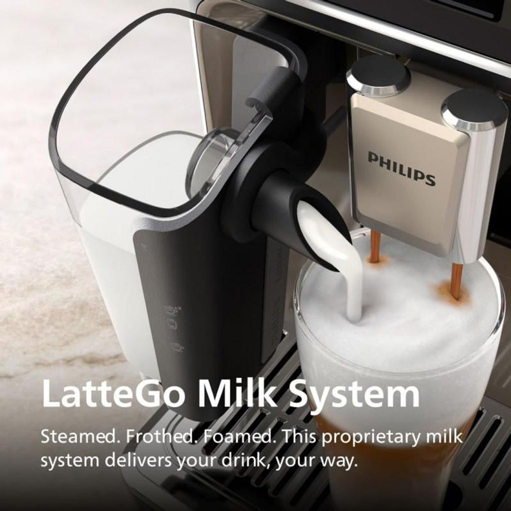 PHILIPS Series 5500 EP5541/50 Kaffeevollautomat, Espressomaschine, 1,8 l, Ka Espressomaschine Schwarz