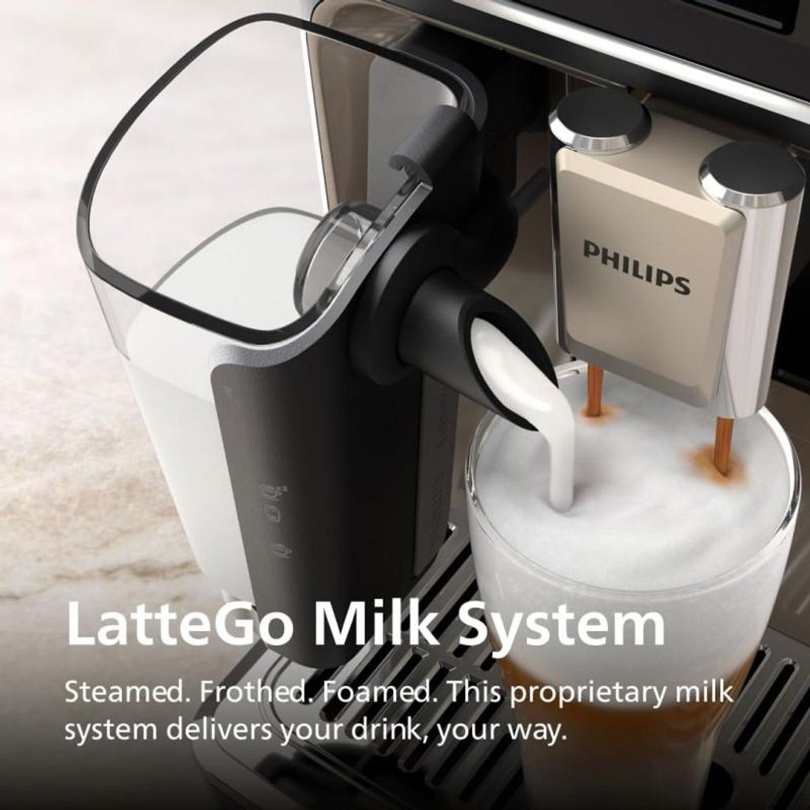 PHILIPS Series 5500 EP5541/50 Kaffeevollautomat, Espressomaschine, 1,8 l, Ka Espressomaschine Schwarz