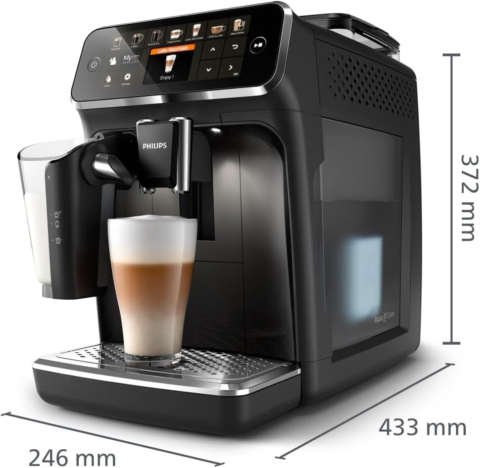 PHILIPS Series 5500 EP5541/50 Kaffeevollautomat, Espressomaschine, 1,8 l, Ka Espressomaschine Schwarz