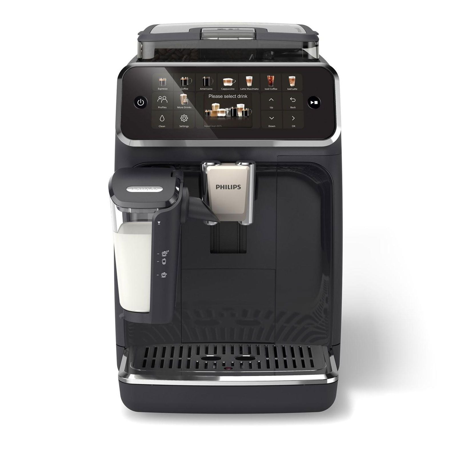 PHILIPS Series 5500 EP5541/50 Kaffeevollautomat, Espressomaschine, 1,8 l, Ka Espressomaschine Schwarz