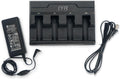 4-Slot Battery Charger SAC3600-4001CR for Zebra Barcode Scanners DS3678, DS3600, LI3678, LI3600, LS3678, LS3600 - Power Adapter Included, BTRY-36IAB0E-00 & 82-166537-01 Compatible