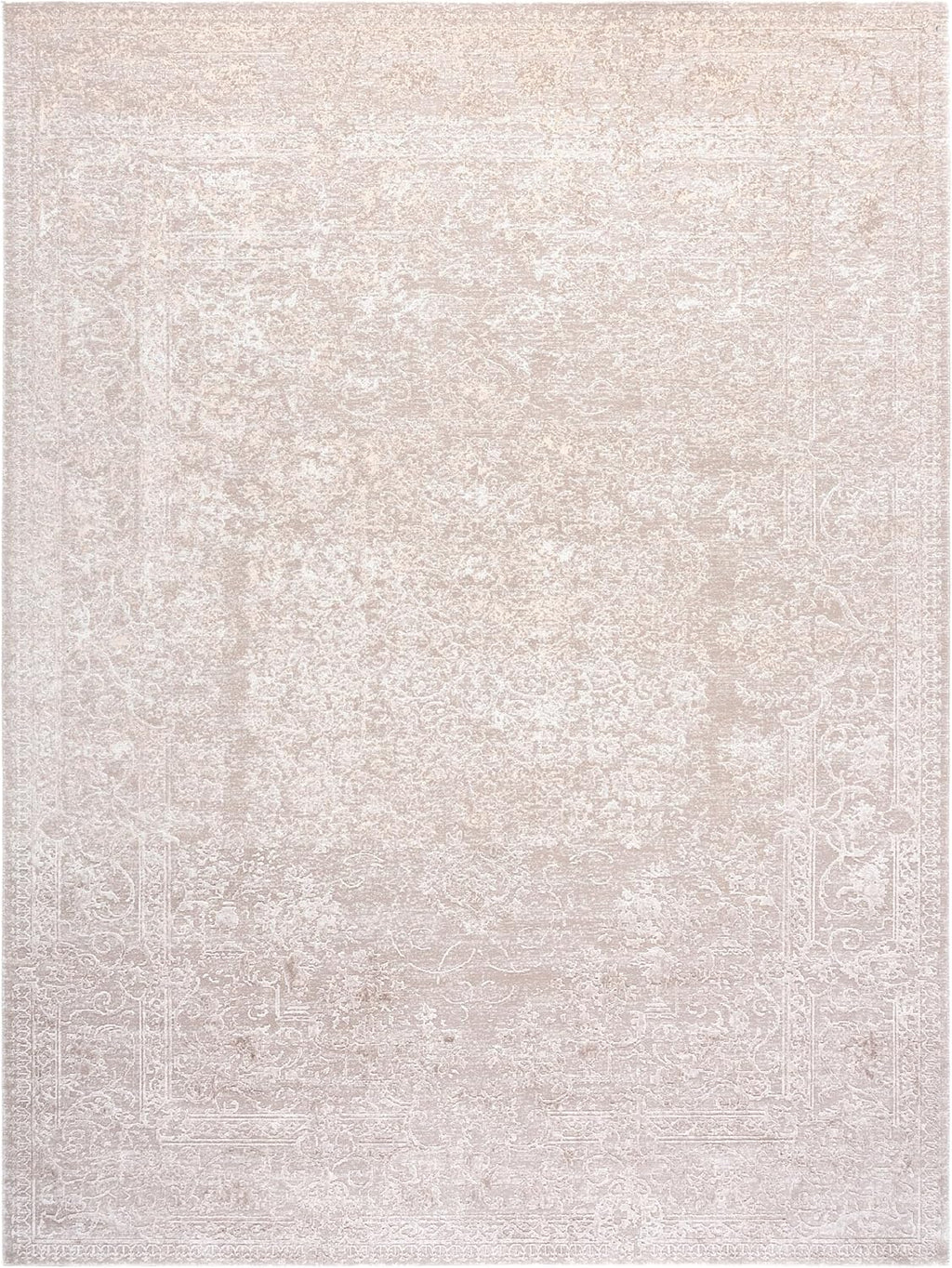 SAFAVIEH Area Rug 9x12 - Reflection Collection - Large - Cream & Ivory, Non-Shedding & Easy Cleaning, Ideal for Living Room, Bedroom, Dining Space (RFT664D)